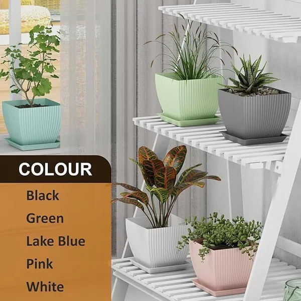 Multicolour_Plastic_Vase_6_Inch_For_Home_Decor
