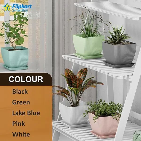 Multicolour_Plastic_Vase_6_Inch_For_Home_Decor