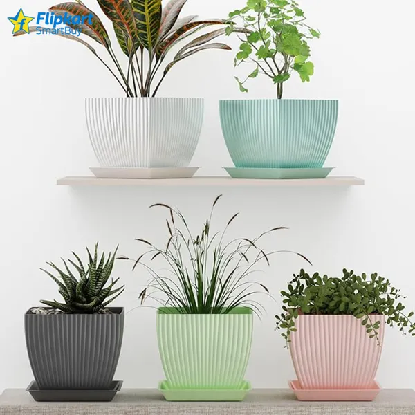 Multicolour_Plastic_Vase_6_Inch_For_Home_Decor
