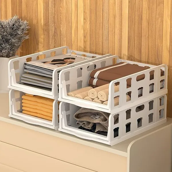 White_Pvc_And_Plastic_4_Pcs_Foldable_Wardrobe_Organizer_For_Clothes_Storage_1_Door_Wardrobe