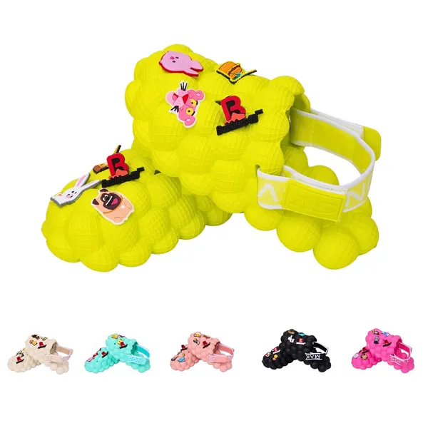 Neon_Eva_Clogs_With_Shoe_Charms_For_Kids