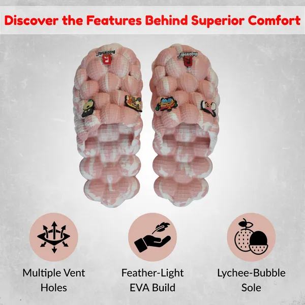 Pink_Eva_Massage_Bubble_Slides_For_Unisex