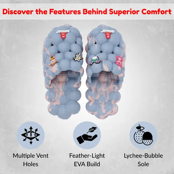 Grey_Eva_Massage_Bubble_Slides_For_Unisex
