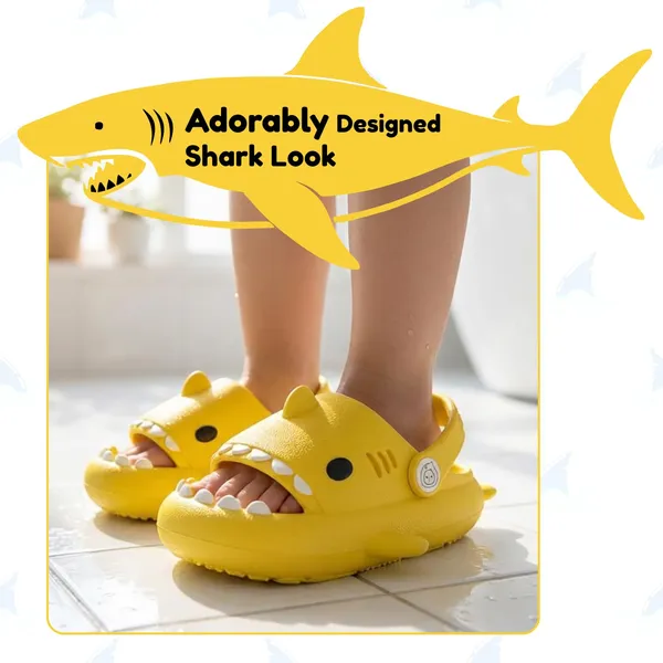 Yellow_Eva_Kids_Shark_Slippers_With_Back_Strap_For_Kids