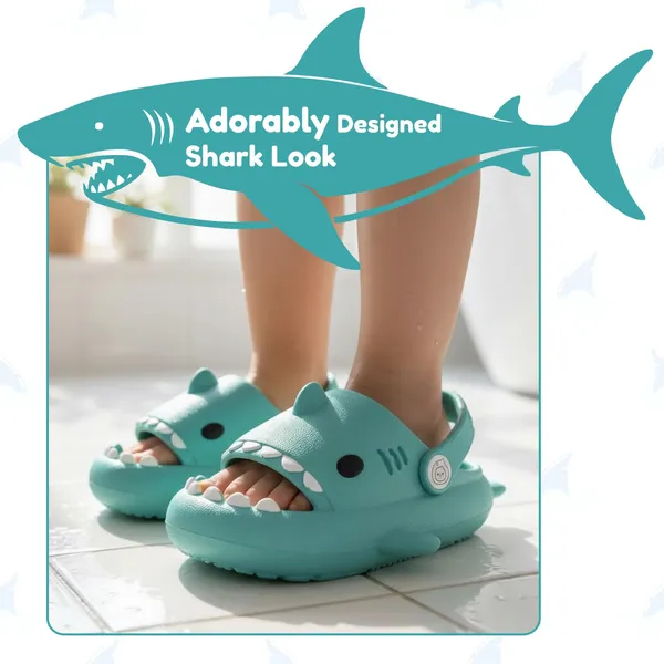 Mint_Green_Eva_Kids_Shark_Slippers_With_Back_Strap_For_Kids