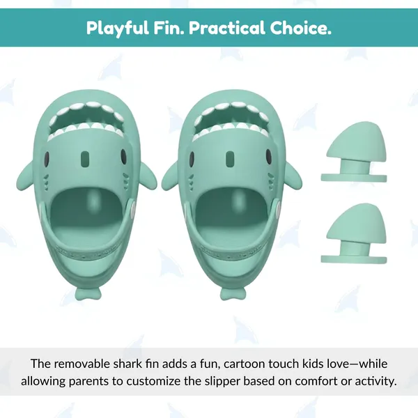 Mint_Green_Eva_Kids_Shark_Slippers_With_Back_Strap_For_Kids