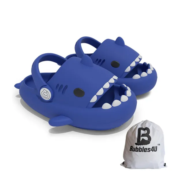Royal_Blue_Eva_Kids_Shark_Slippers_With_Back_Strap_For_Kids