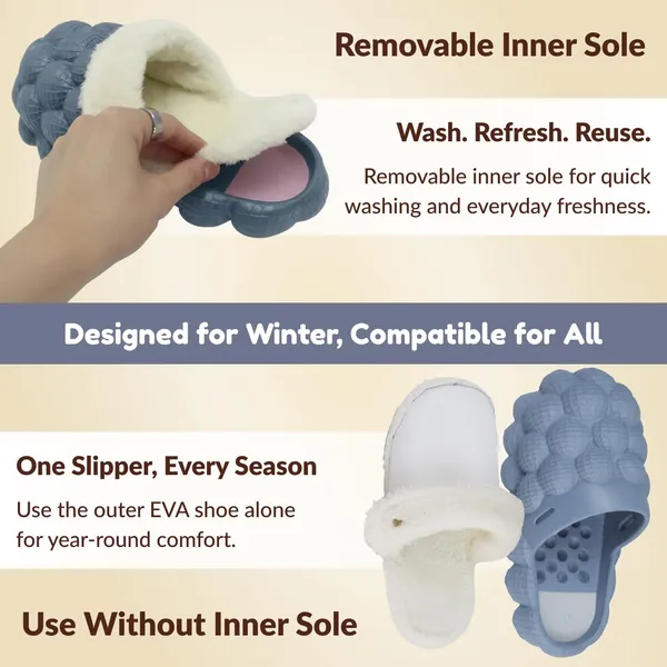 Blue_Eva_Fur_Bubble_Slippers_With_Plush_Lined_Slides_For_Unisex