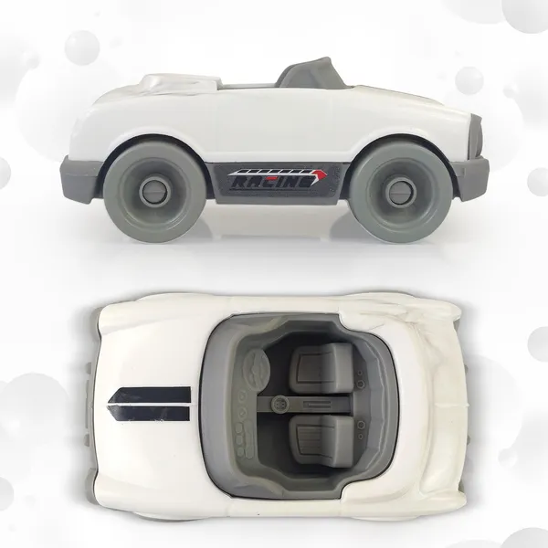 White_Plastic_Vehicle_Pull_Along_For_Kids