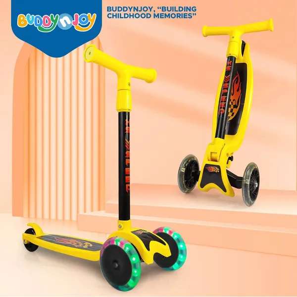 Yellow_Plastic_&_Steel_Outdoor_Toy_For_Kids