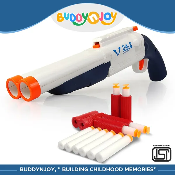 White_&_Red_Plastic_Toy_Weapon_For_Kids