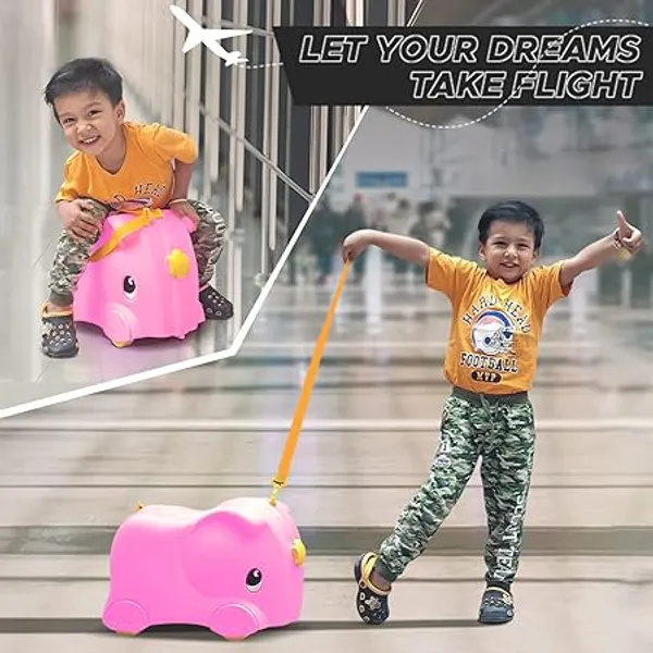 Pink_Plastic_Travel_suitcase_On_For_Kids