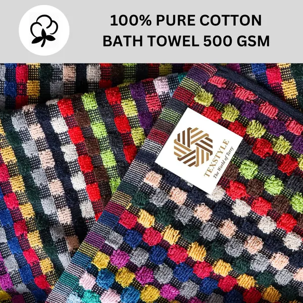 Multicolor_Cotton_Bath_Beach_Sport_Face_Hair_Hair_Towel_Pack_Of_1