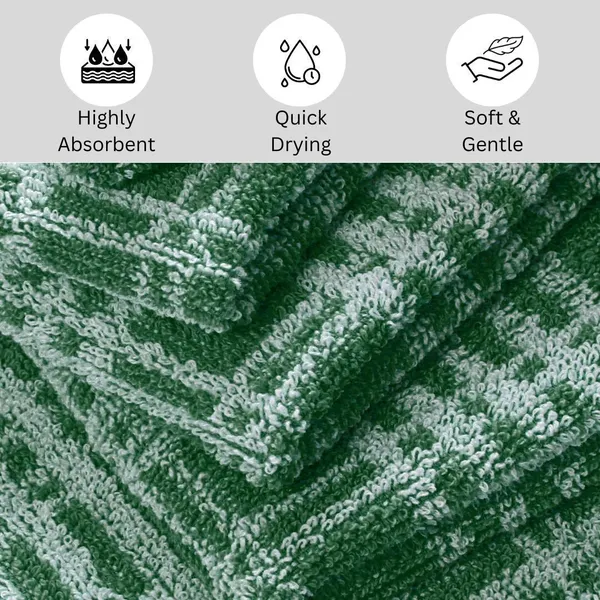 Green_Cotton_Bath_Sport_Beach_Hair_Hand_Face_Towel_Pack_Of_6