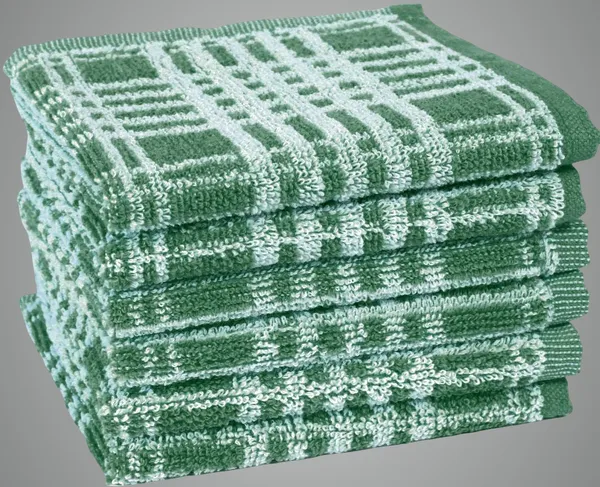 Green_Cotton_Bath_Sport_Beach_Hair_Hand_Face_Towel_Pack_Of_6