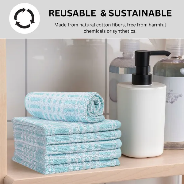 Aqua_Blue_Cotton_Sport_Bath_Beach_Hair_Hand_Face_Towel_Pack_Of_6