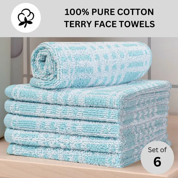 Aqua_Blue_Cotton_Sport_Bath_Beach_Hair_Hand_Face_Towel_Pack_Of_6