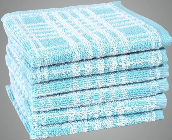 Aqua_Blue_Cotton_Sport_Bath_Beach_Hair_Hand_Face_Towel_Pack_Of_6