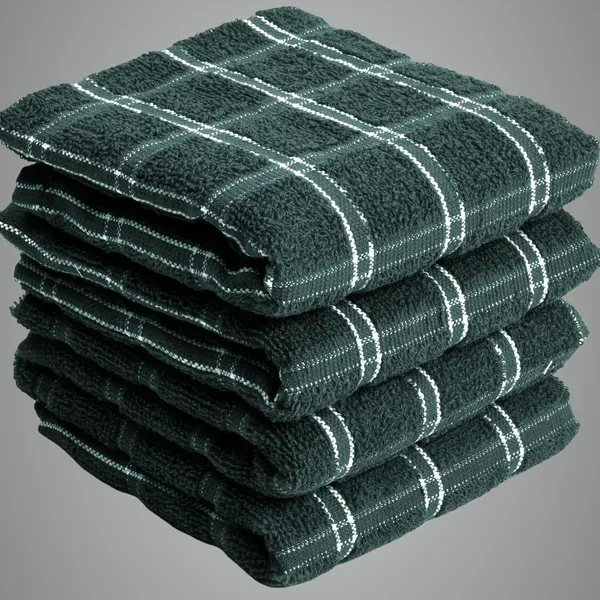 Green_Terry_Kitchen_Towels_Absorbent_Washable_Dishcloths_Cleaning_Towels_Green_Cloth_Napkins_Pack_Of_4