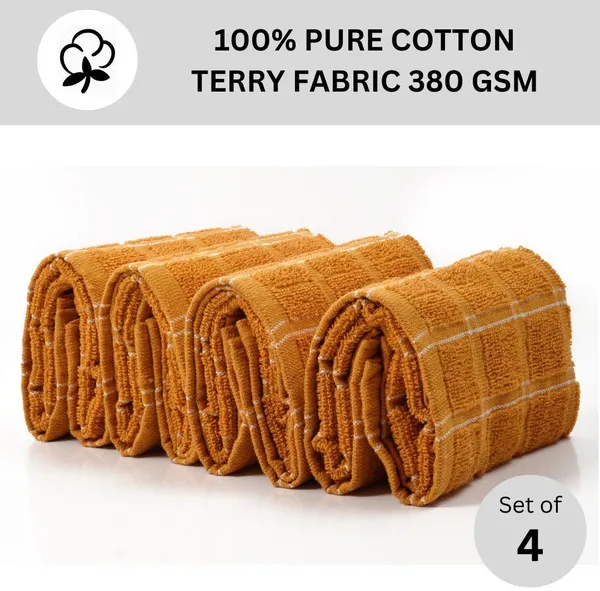 Yellow_Mustard_Terry_Kitchen_Towels_Absorbent_Washable_Dishcloths_Cleaning_Towels_Yellow_Mustard_Cloth_Napkins_Pack_Of_4