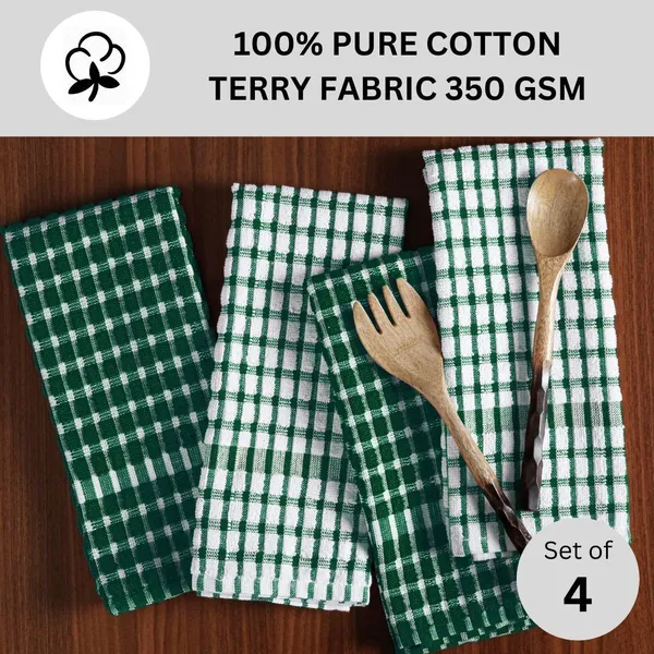 Green_And_White_Assorted_Terry_Kitchen_Towels_Dish_Hand_Towel_For_Kitchen_Cleaning_Green_White_Cloth_Napkins_Pack_Of_4