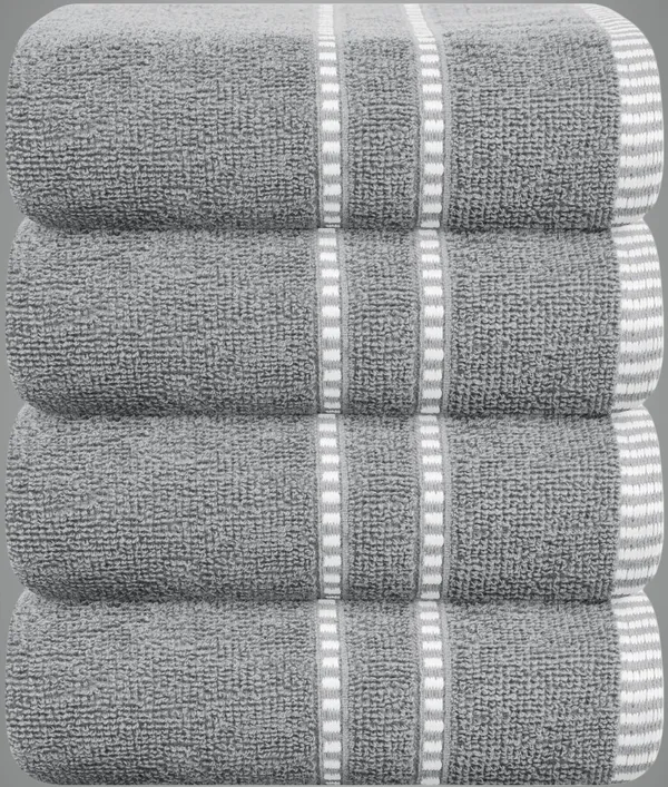 Grey_Cotton_Hand_Face_Beach_Sport_Towel_Pack_Of_4