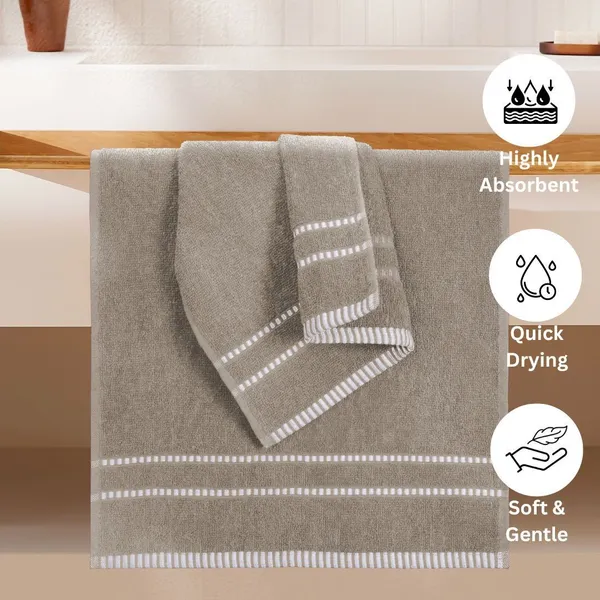 Beige_Cotton_Hand_Face_Beach_Sport_Towel_Pack_Of_4