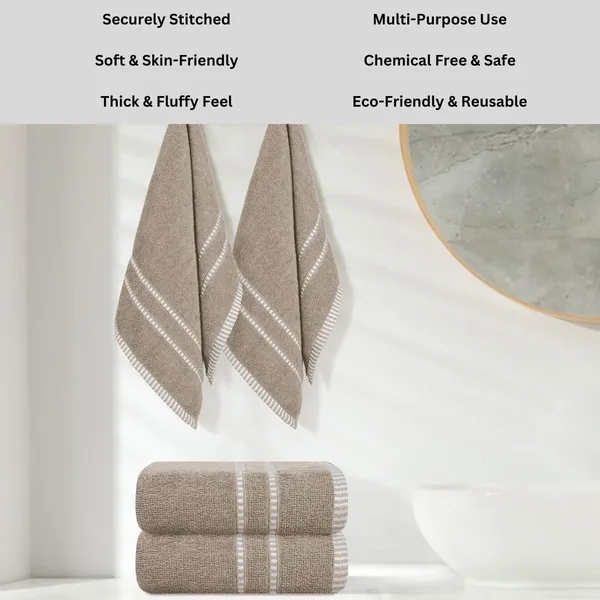 Beige_Cotton_Hand_Face_Beach_Sport_Towel_Pack_Of_4