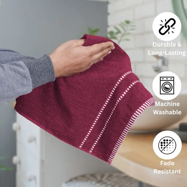 Maroon_Cotton_Hand_Face_Beach_Sport_Towel_Pack_Of_4