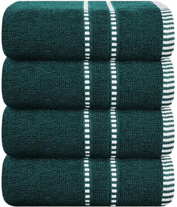 Green_Cotton_Hand_Face_Beach_Sport_Towel_Pack_Of_4