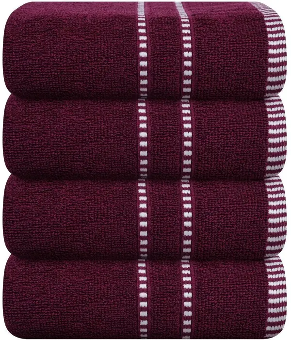 Purple_Cotton_Hand_Face_Beach_Sport_Towel_Pack_Of_4