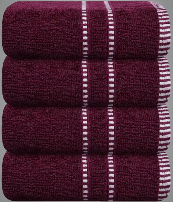 Purple_Cotton_Hand_Face_Beach_Sport_Towel_Pack_Of_4