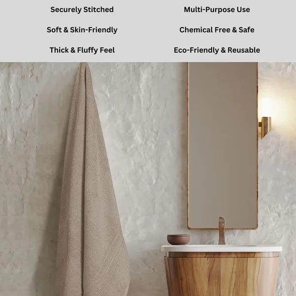 Beige_Cotton_Bath_Beach_Sport_Face_Hair_Towel_Pack_Of_1