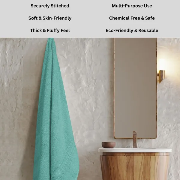 Green_Cotton_Bath_Beach_Sport_Face_Hair_Towel_Pack_Of_1