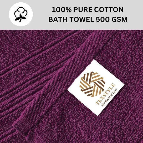Purple_Cotton_Bath_Beach_Sport_Face_Hair_Towel_Pack_Of_1