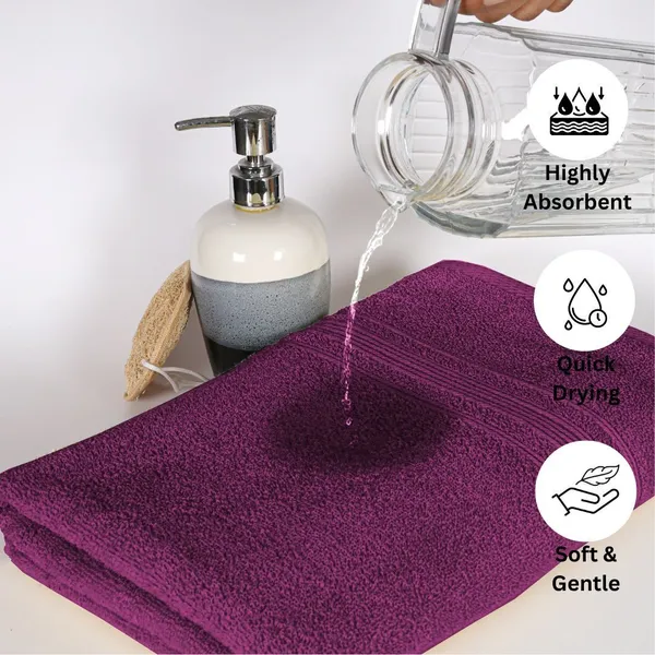 Purple_Cotton_Bath_Beach_Sport_Face_Hair_Towel_Pack_Of_1