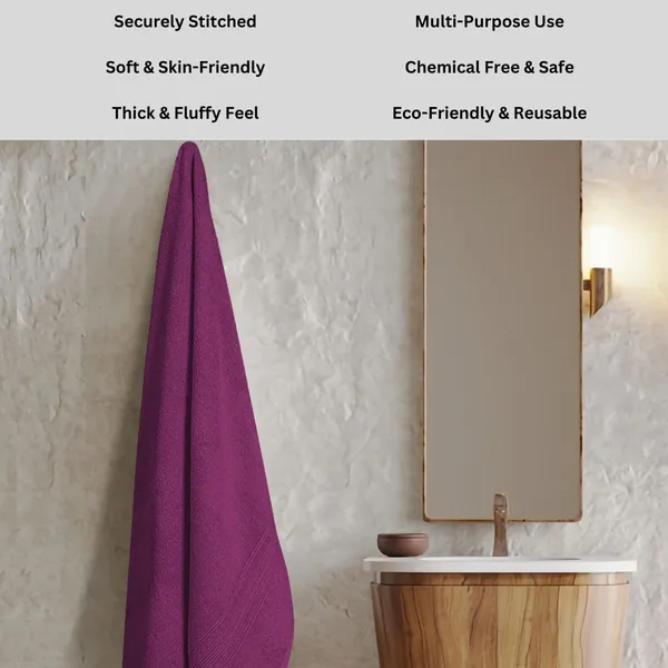 Purple_Cotton_Bath_Beach_Sport_Face_Hair_Towel_Pack_Of_1