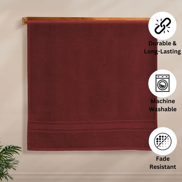 Maroon_Cotton_Bath_Beach_Sport_Face_Hair_Towel_Pack_Of_1