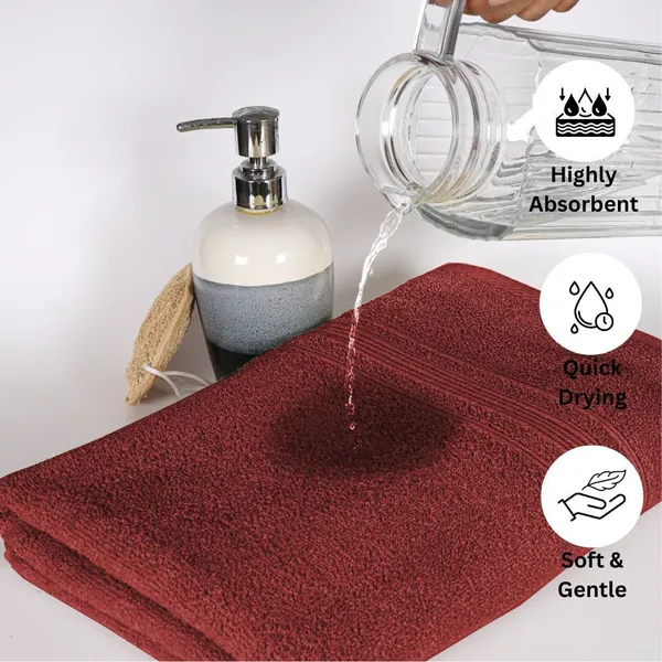 Maroon_Cotton_Bath_Beach_Sport_Face_Hair_Towel_Pack_Of_1