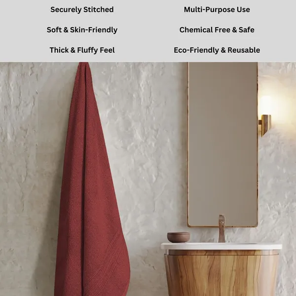 Maroon_Cotton_Bath_Beach_Sport_Face_Hair_Towel_Pack_Of_1