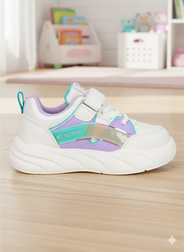 Multicolor_Lightweight_Casual__Sneaker__With_Comfortable_Cushioned_Sole_For_Kids