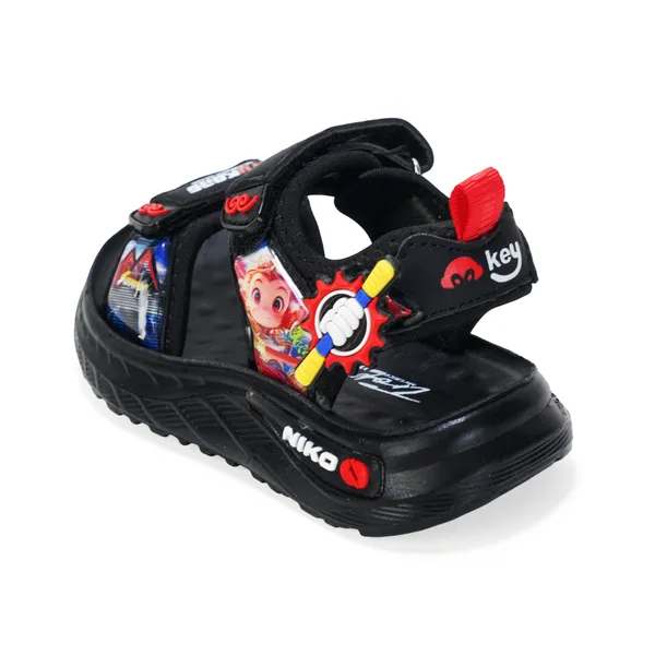 Redblack_Lightweight_Casual_Sandal_With_Comfortable_Cushioned_Sole_For_Boys