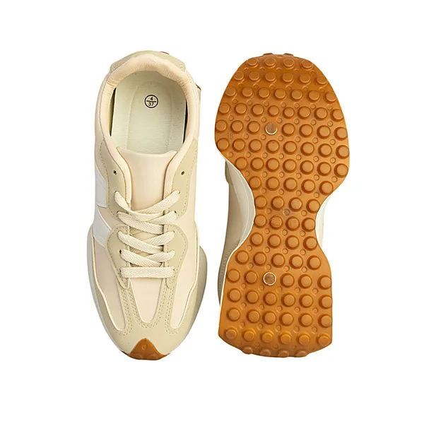 Cream_Lace_Up_Casual_Sneakers_for_Adults
