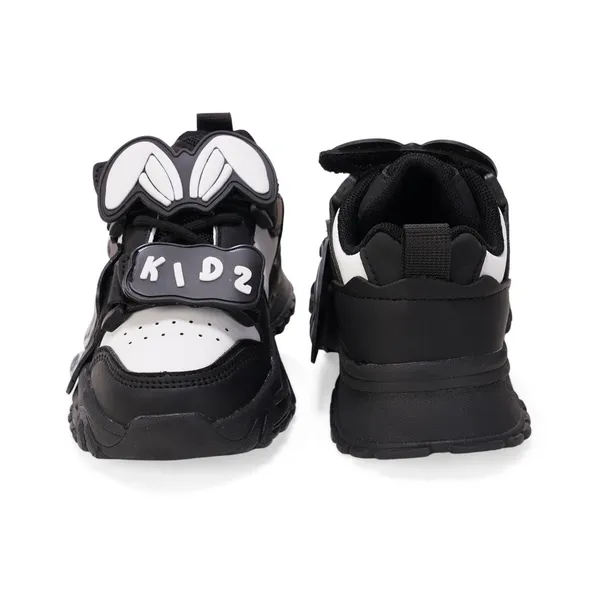 Black_Lightweight_Casual__Sneaker__With_Comfortable_Cushioned_Sole_For_Girls