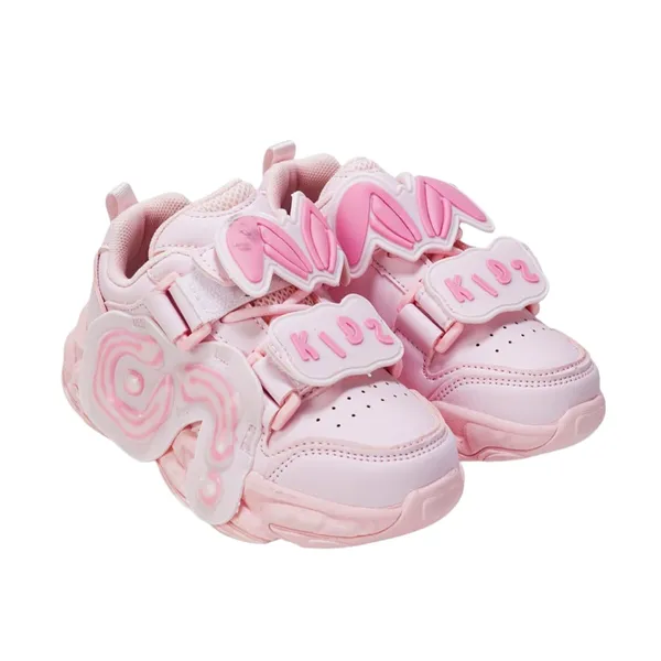 Pink_Lightweight_Casual__Sneaker__With_Comfortable_Cushioned_Sole_For_Girls