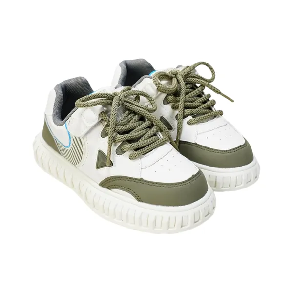 Green_Lightweight_Casual__Sneaker__With_Comfortable_Cushioned_Sole_For_Kids