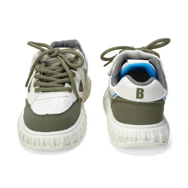 Green_Lightweight_Casual__Sneaker__With_Comfortable_Cushioned_Sole_For_Kids