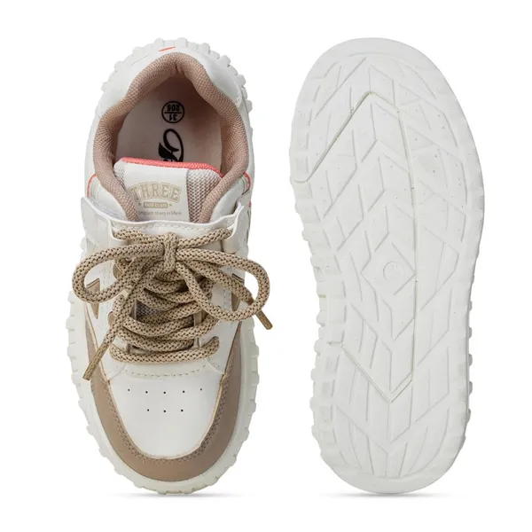 Brown_And_White_Lightweight_Casual__Sneaker__With_Comfortable_Cushioned_Sole_For_Boys