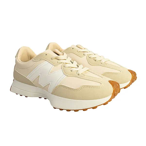 Cream_Lace_Up_Casual_Sneakers_for_Adults