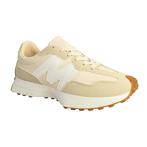 Cream_Lace_Up_Casual_Sneakers_for_Adults